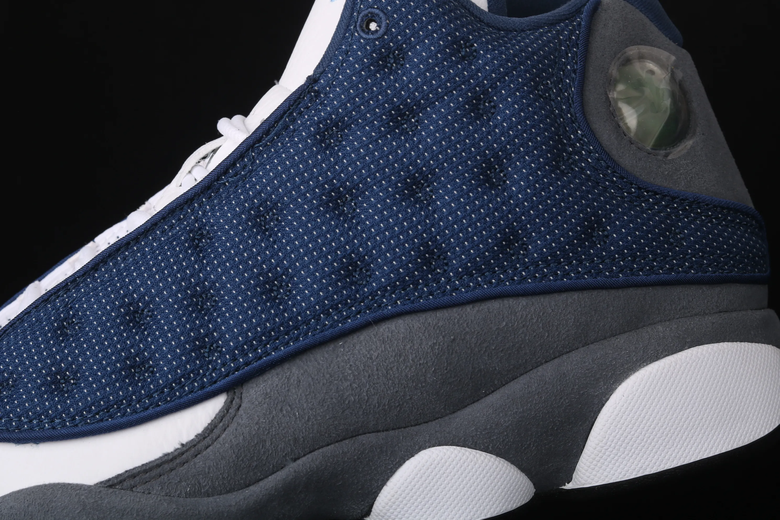 All Categories Air Jordan Jordan Series Basketball Shoes Air Jordan 13 Special Price Pure Original Version Air Jordan 13 Flint GIGI AJ13 Joe 13 3M Reflective Navy Blue 414571-404
